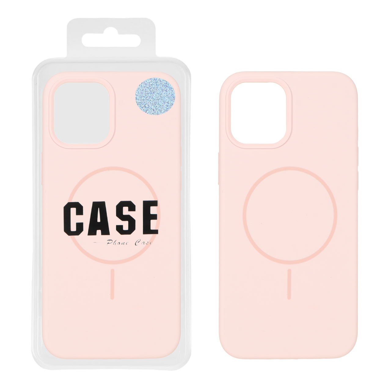 1439002 قاب سیلیکونی پاک کنی اورجینال درجه یک Magsafe مدل Apple iPhone 12 Pro Max  - صورتی روشن (پک دار) - تصویر 1