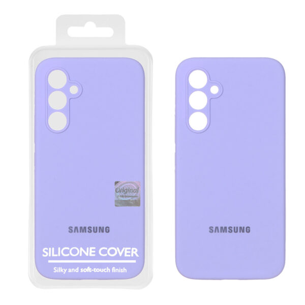 قاب سیلیکونی پاک کنی اورجینال Master Quality مدل Samsung Galaxy A54 - بنفش روشن (پک دار)