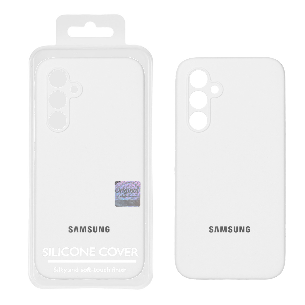 1440646 قاب سیلیکونی پاک کنی اورجینال Master Quality مدل Samsung Galaxy A54 - سفید (پک دار) - تصویر 1