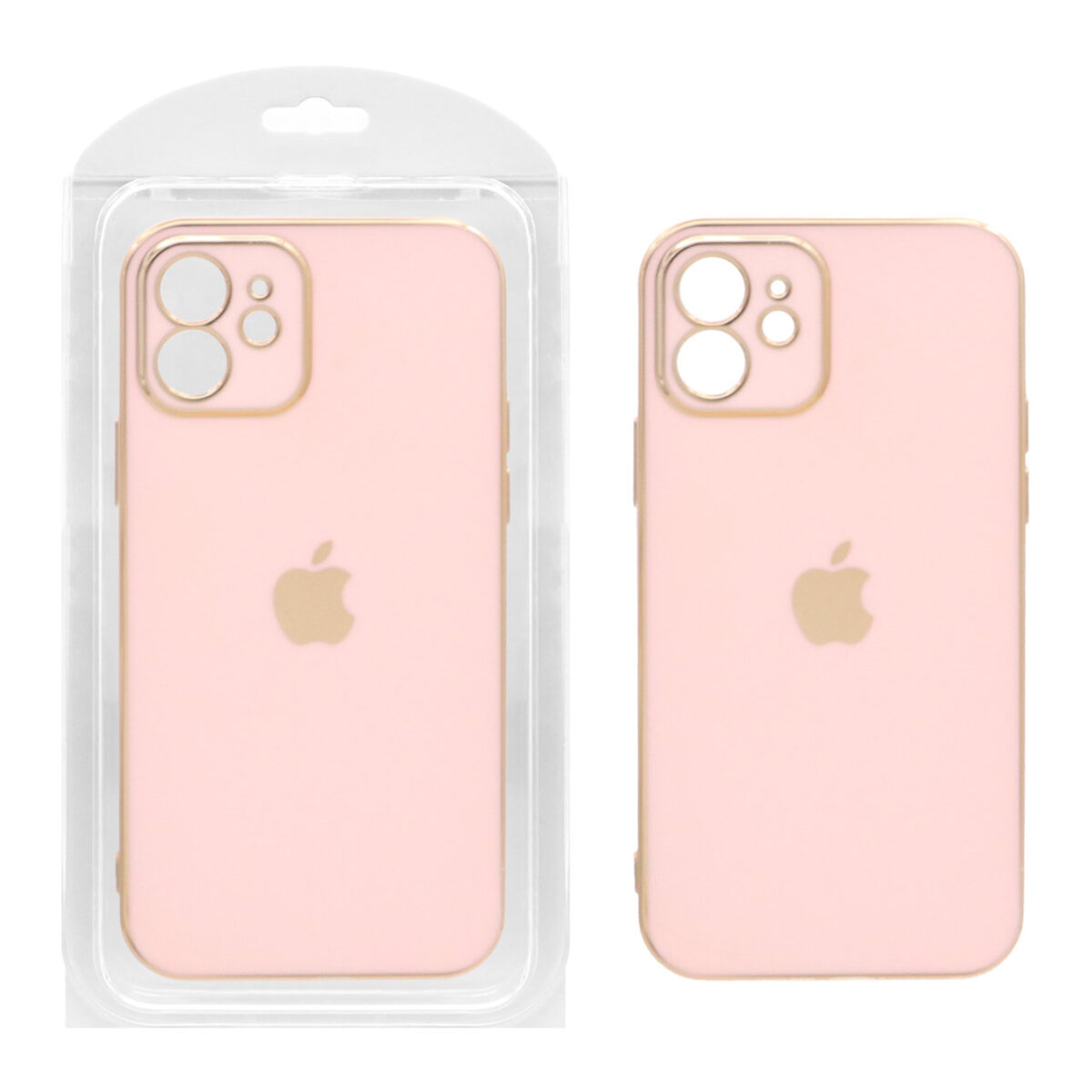 قاب اورجینال My Case محافظ لنزدار Apple iPhone 12 - صورتی (پک دار) - تصویر 1