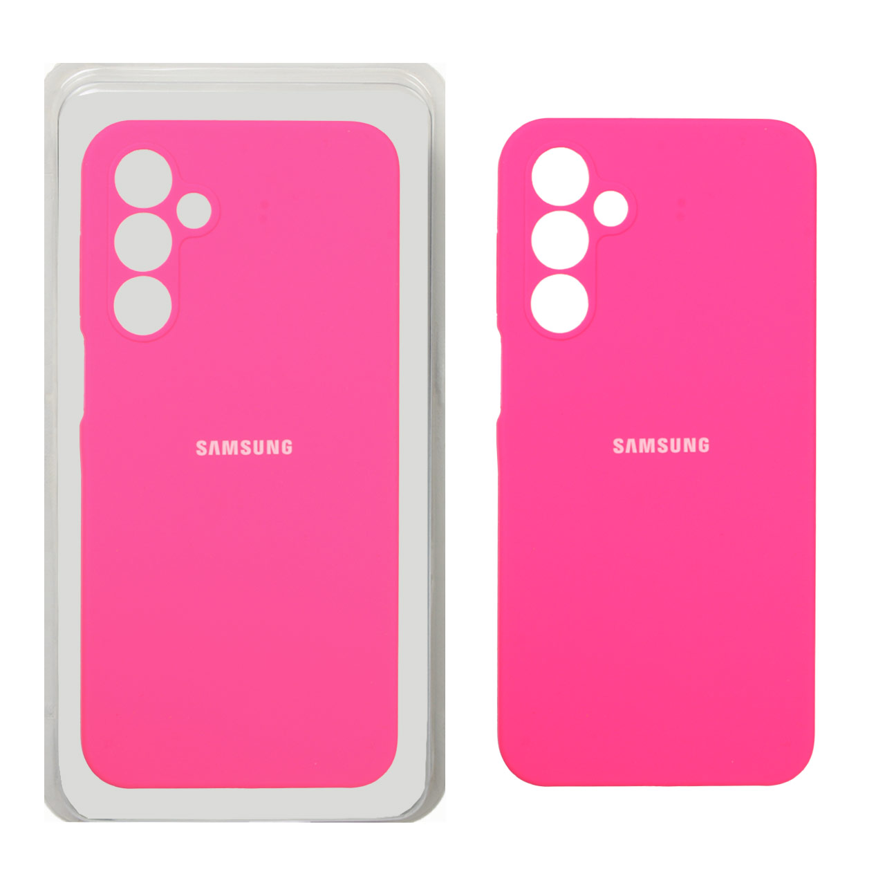 1443846 قاب سیلیکونی پاک کنی محافظ لنزدار اورجینال Samsung Galaxy A16 - صورتی فانتزی (پک اصلی) - تصویر 1