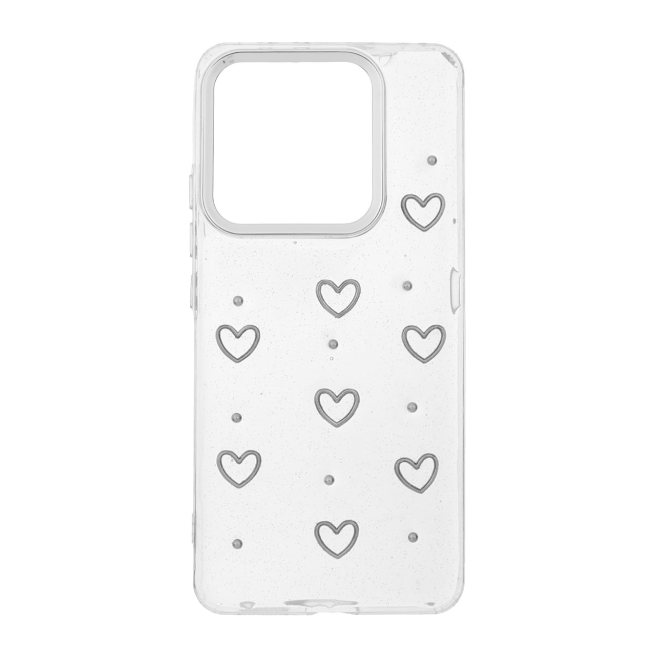 1445600 قاب رزینی طرح برجسته لنز سیلور Xiaomi Redmi Note 14 4G - طرح 295 - تصویر 1