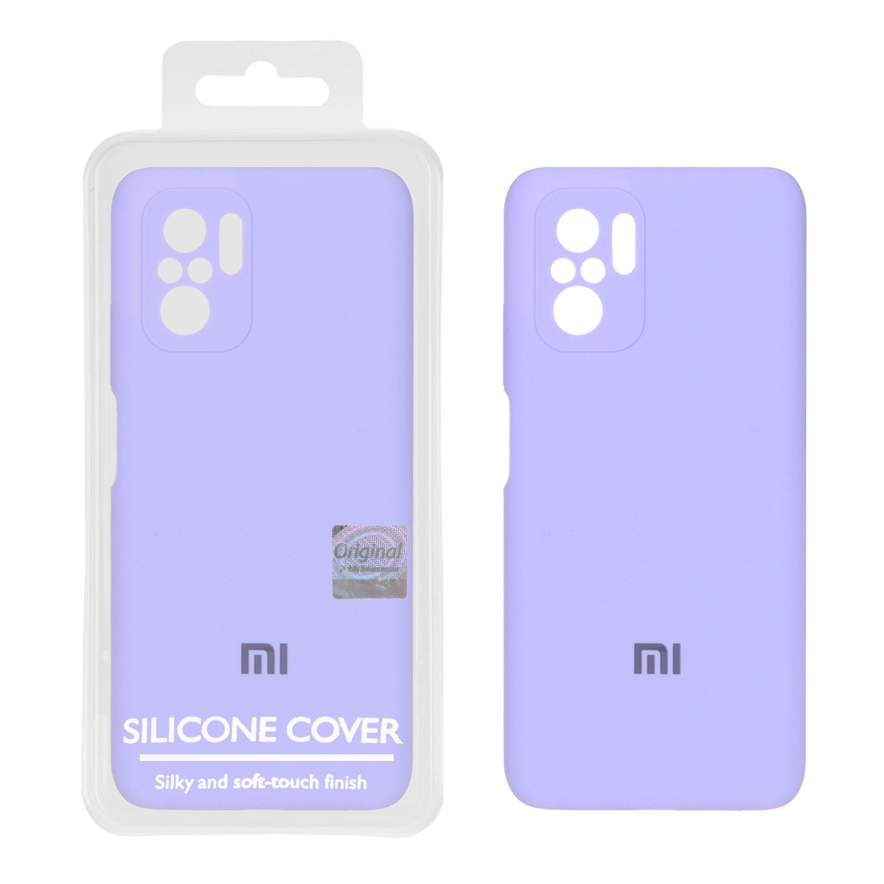 1447854 قاب سیلیکونی پاک کنی اورجینال Master Quality مدل Xiaomi Redmi Note 10 4G / Redmi Note 10S / Poco M5S - بنفش روشن (پک دار) - تصویر 1