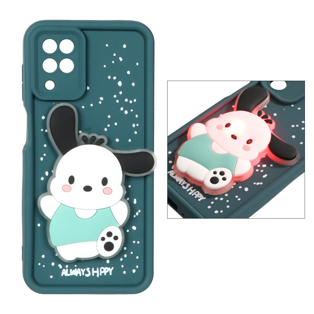 1447902 قاب Solid Case عروسک برجسته چراغ دار Samsung Galaxy A12 / M12 / F12 - طرح 137 - تصویر 1