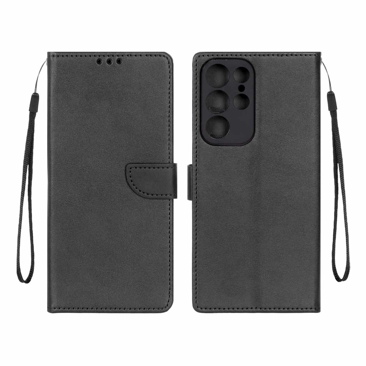 1449246 کیف چرمی موبایل مگنتی محافظ لنزدار Samsung Galaxy S22 Ultra - مشکی - تصویر 1