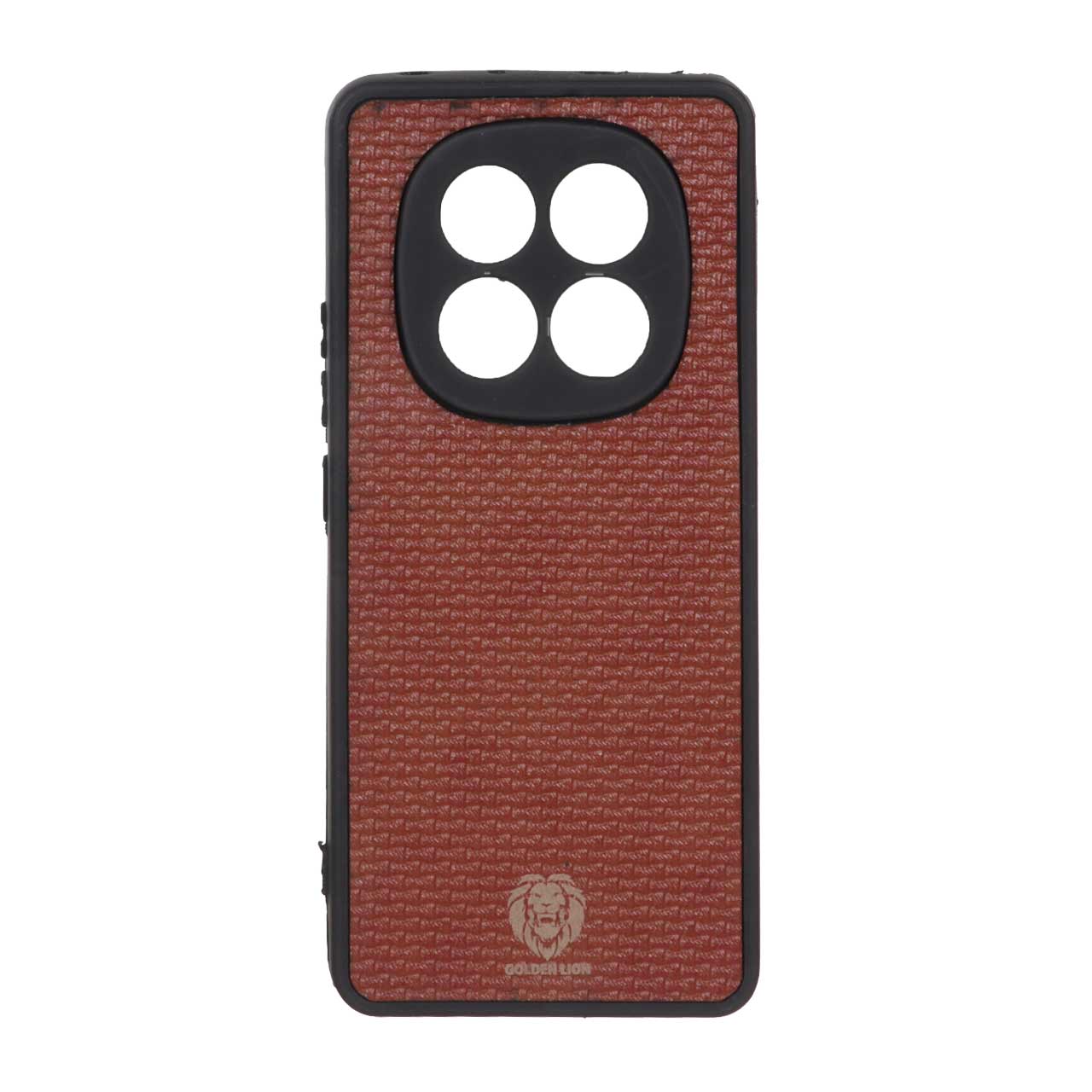 1453138 قاب طرح چرم حصیری Golden lion مدل Xiaomi Redmi Note 14 Pro 5G / Redmi Note 14 Pro Plus 5G / Poco X7 5G - قهوه ای - تصویر 1