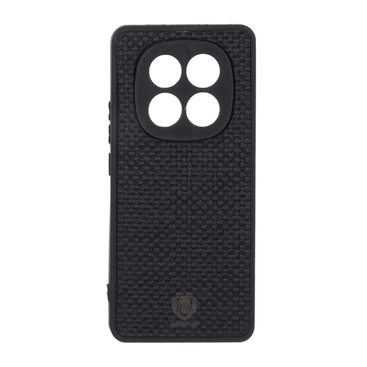 قاب طرح چرم حصیری Golden lion مدل Xiaomi Redmi Note 14 Pro 5G / Redmi Note 14 Pro Plus 5G / Poco X7 5G - مشکی - تصویر 1