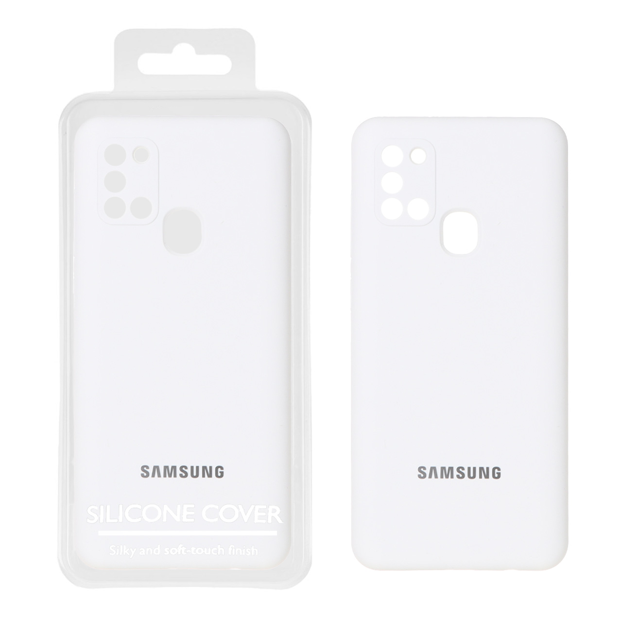 1468702 قاب سیلیکونی پاک کنی اورجینال Master Quality مدل Samsung Galaxy A21s - سفید (پک دار) - تصویر 1