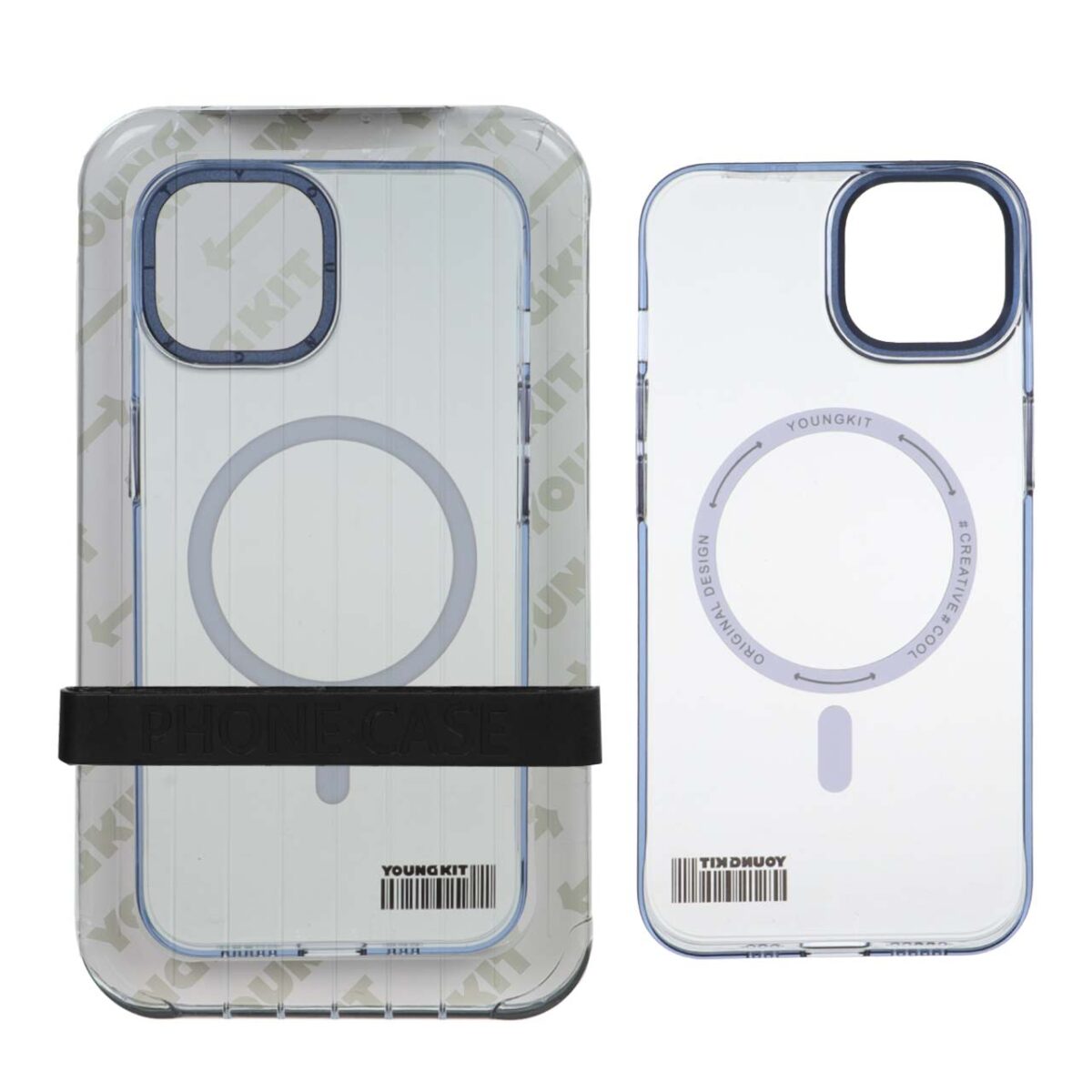 قاب اورجینال YoungKit Magsafe مدل Apple iPhone 13 / iPhone 14 - آبی (پک دار) - تصویر 1