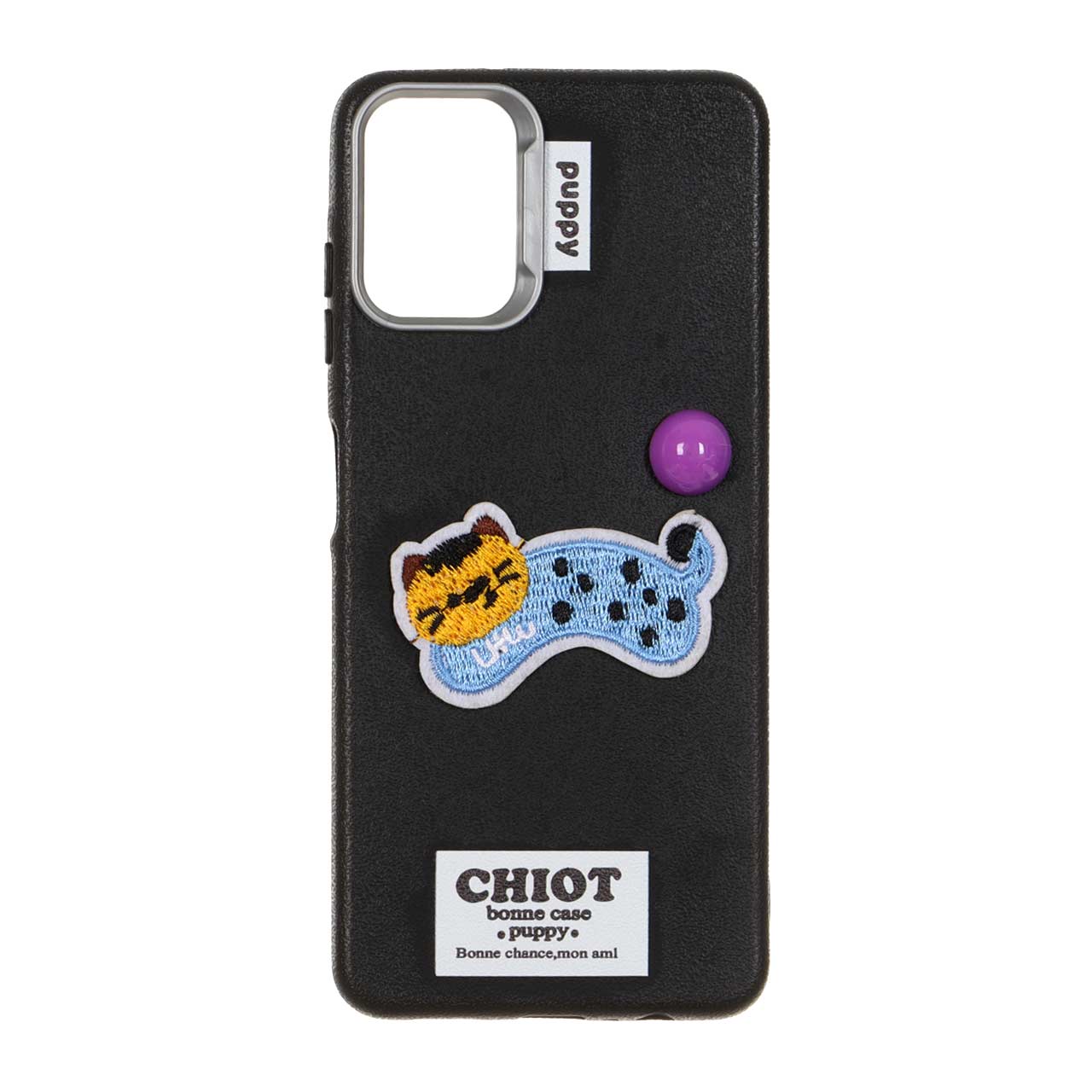 1479504 قاب Texture گلدوزی Chiot مدل Samsung Galaxy A06 - مشکی - تصویر 1