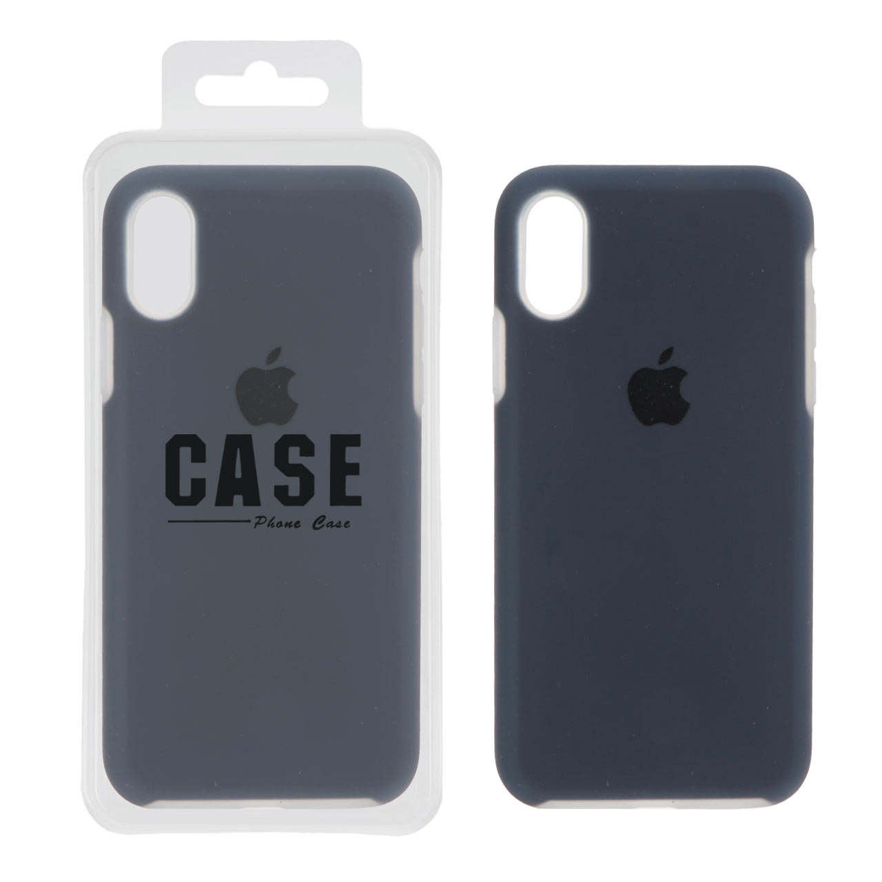 1480222 قاب سیلیکونی پاستیلی Apple iPhone X / iPhone XS - سرمه ای (پک دار) - تصویر 1