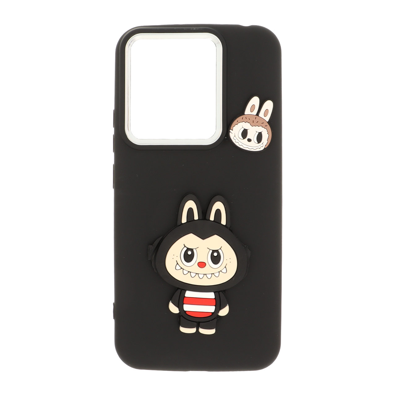 1481092 قاب Labubu برجسته لنز سیلور Xiaomi Redmi Note 13 4G - مشکی - MPS - تصویر 1