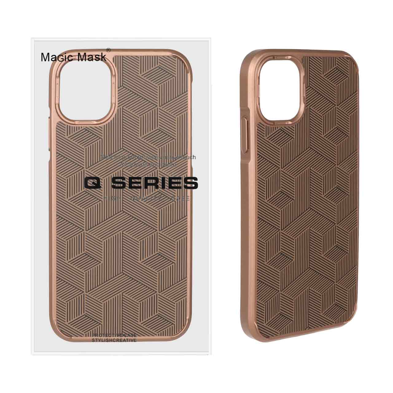 1482102 قاب اورجینال Q Series روبیک Apple iPhone 11 - صحرایی (پک دار) - تصویر 1