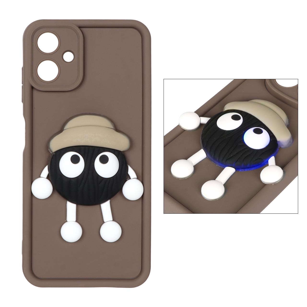 1482846 قاب Solid Case عروسک برجسته چراغ دار Samsung Galaxy A06 - طرح 254 - تصویر 1