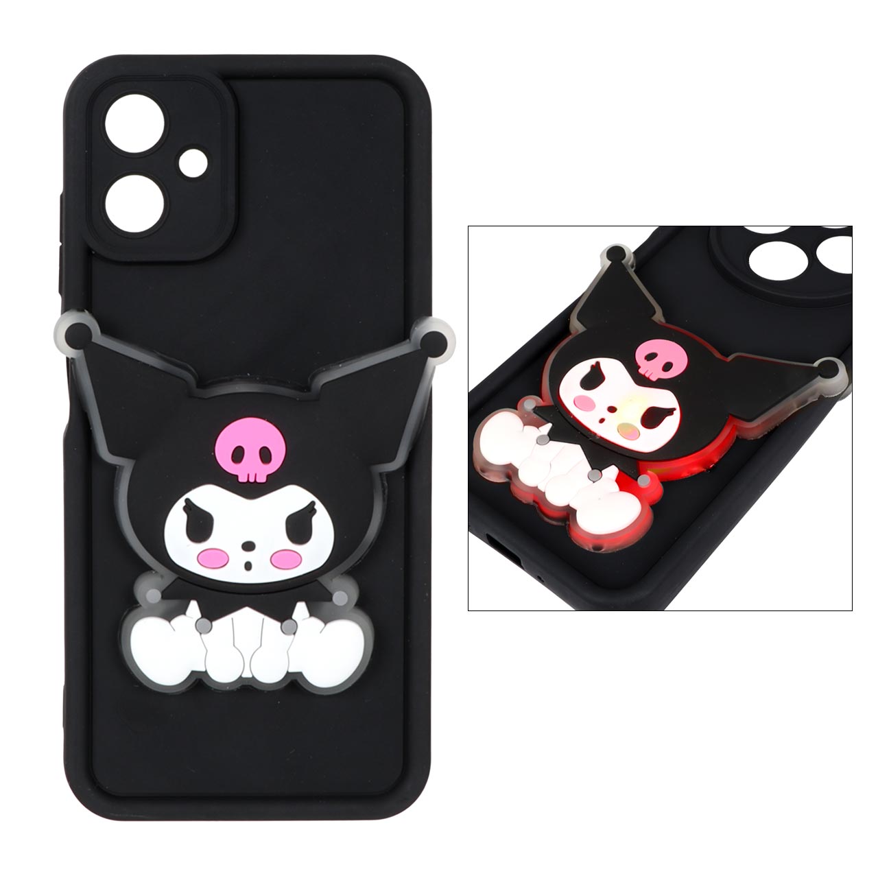 1482854 قاب Solid Case عروسک برجسته چراغ دار Samsung Galaxy A06 - طرح 258 - تصویر 1