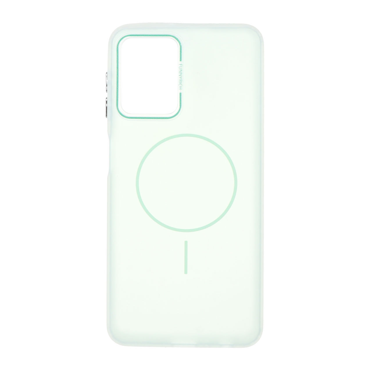 1484088 قاب مات Funnyrich طرح مگ سیف دور مات Samsung Galaxy A22 4G / M32 4G / F22 - سبز - تصویر 1