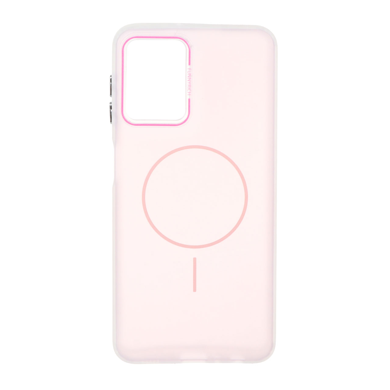 1484090 قاب مات Funnyrich طرح مگ سیف دور مات Samsung Galaxy A22 4G / M32 4G / F22 - صورتی - تصویر 1