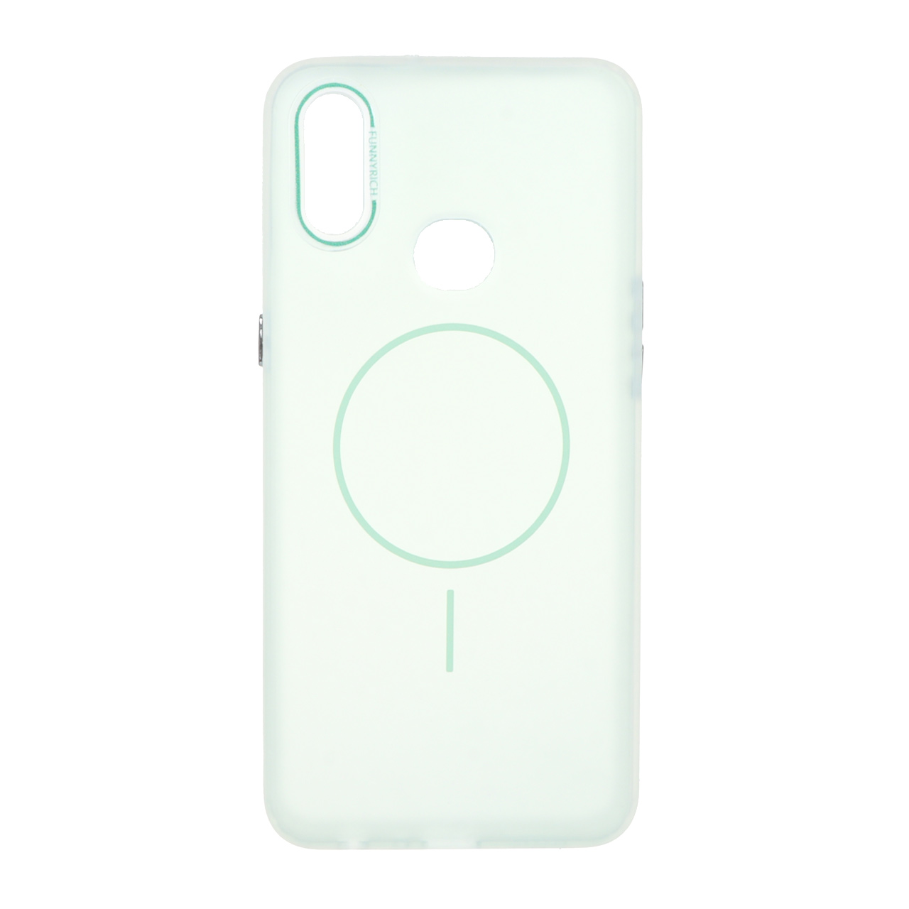 1484100 قاب مات Funnyrich طرح مگ سیف دور مات Samsung Galaxy A10s - سبز - تصویر 1