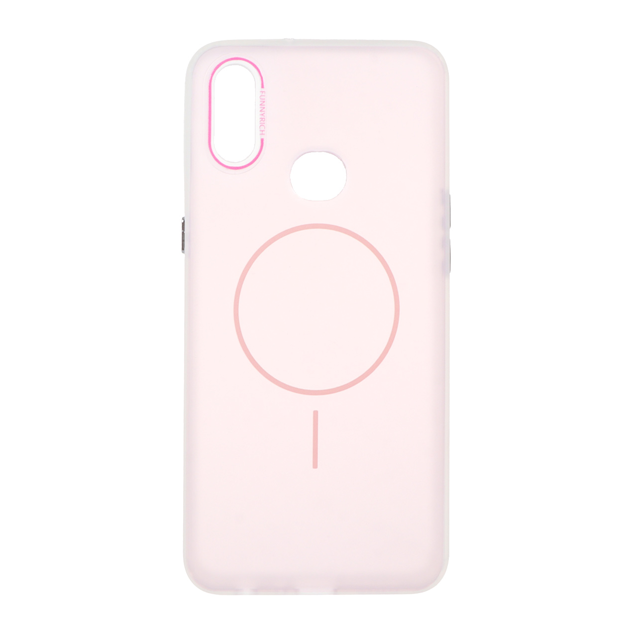 1484102 قاب مات Funnyrich طرح مگ سیف دور مات Samsung Galaxy A10s - صورتی - تصویر 1