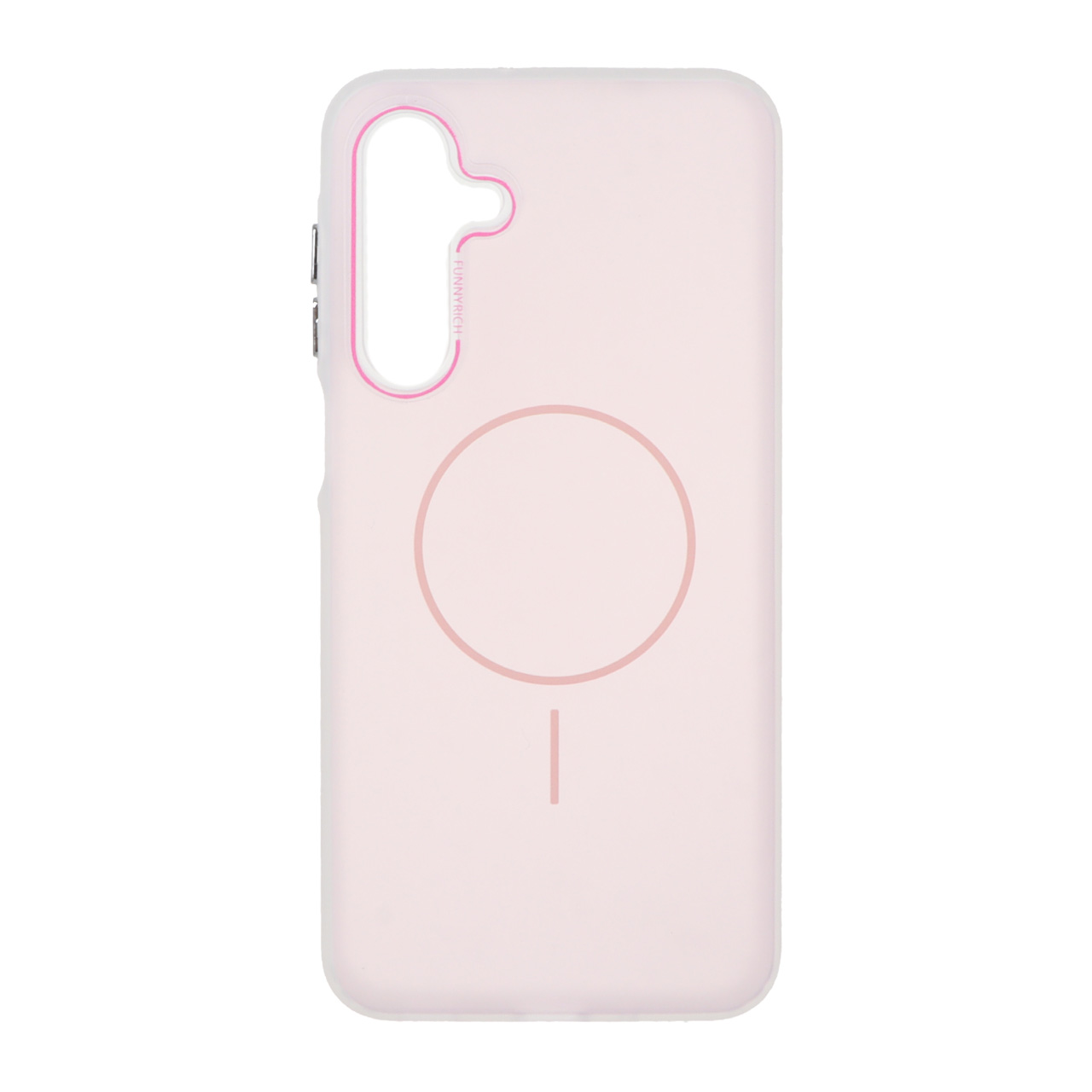 1484126 قاب مات Funnyrich طرح مگ سیف دور مات Samsung Galaxy A16 - صورتی - تصویر 1