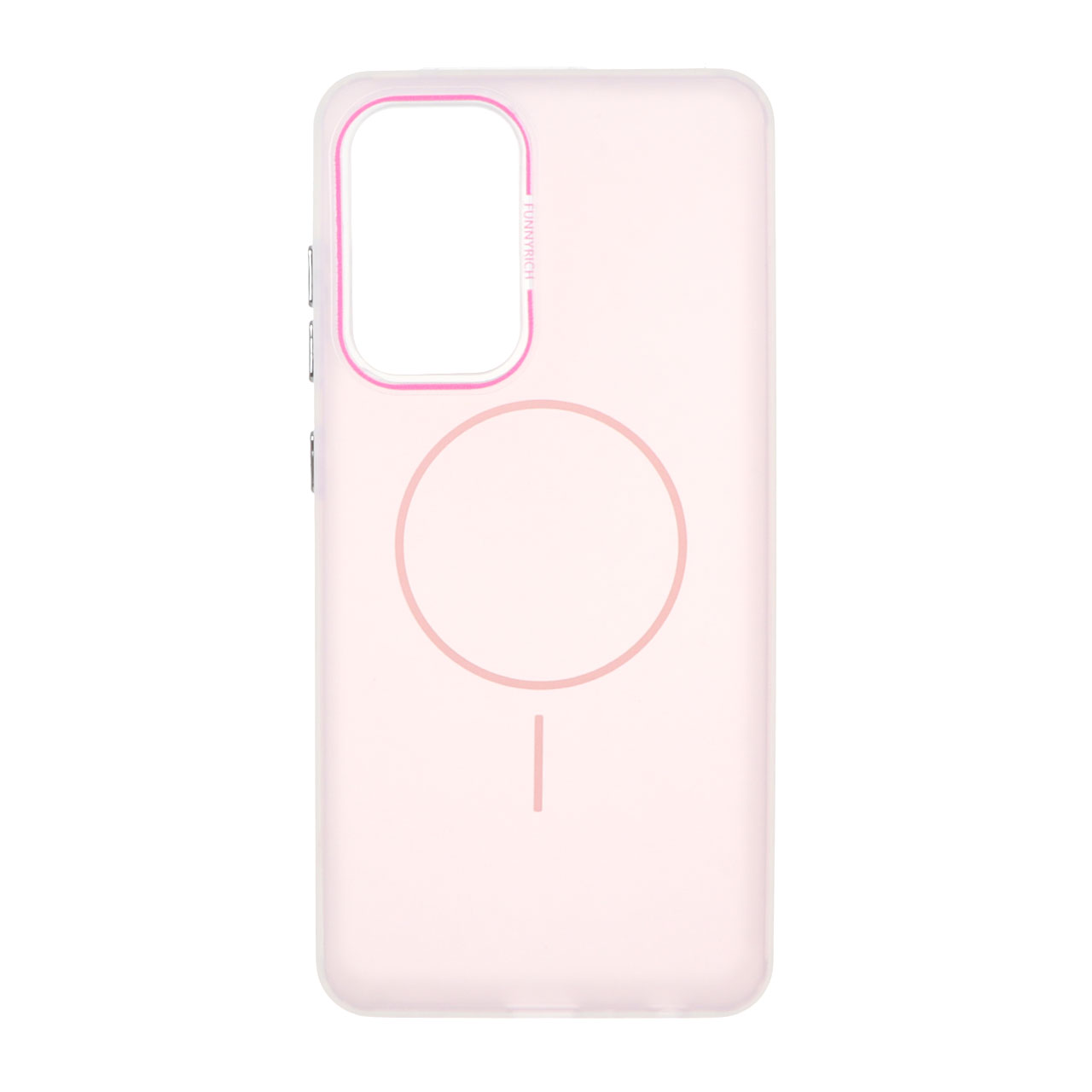 1484186 قاب مات Funnyrich طرح مگ سیف دور مات Samsung Galaxy A52 / A52s - صورتی - تصویر 1