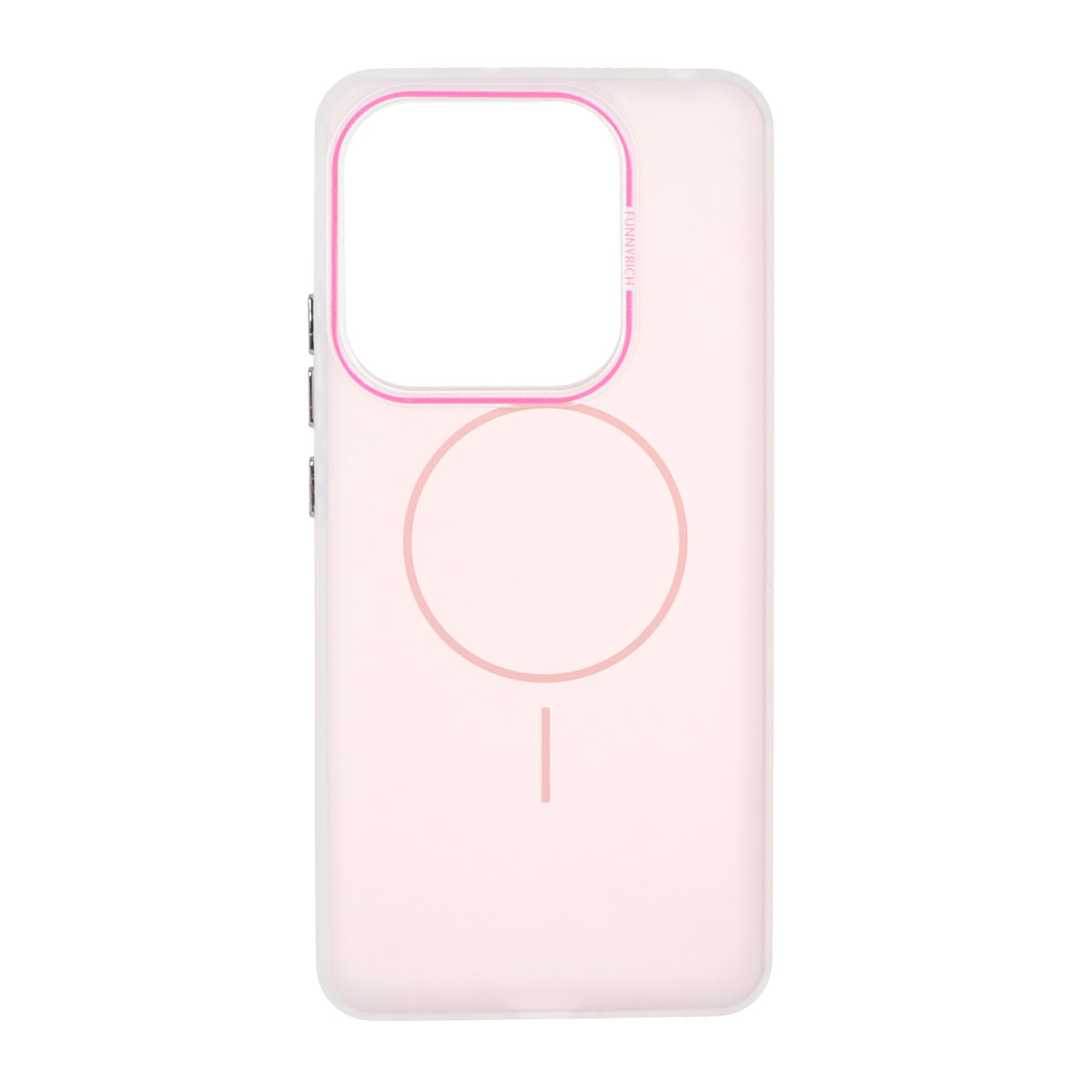 1484294 قاب مات Funnyrich طرح مگ سیف دور مات Xiaomi Redmi Note 14 4G - صورتی - تصویر 1