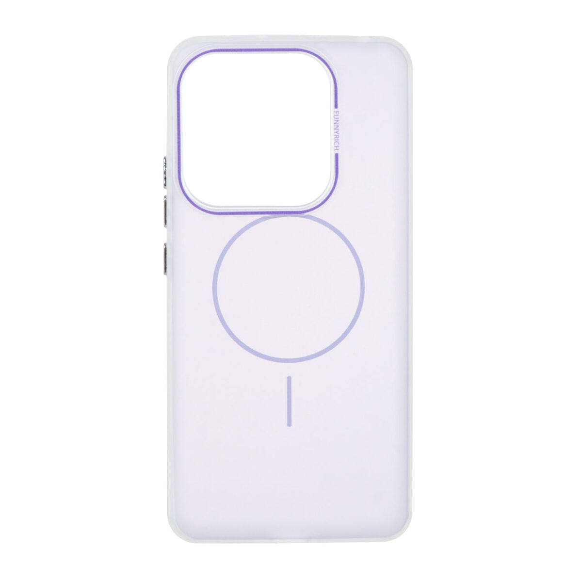 قاب مات Funnyrich طرح مگ سیف دور مات Xiaomi Redmi Note 14 4G - یاسی - تصویر 1