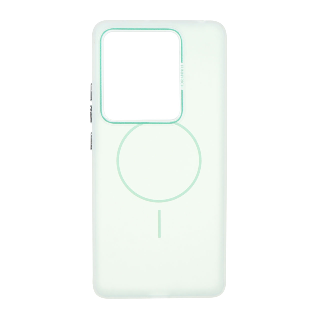 1484438 قاب مات Funnyrich طرح مگ سیف دور مات Xiaomi Redmi Note 14S / Note 13 Pro 4G / Poco M6 Pro 4G - سبز - تصویر 1