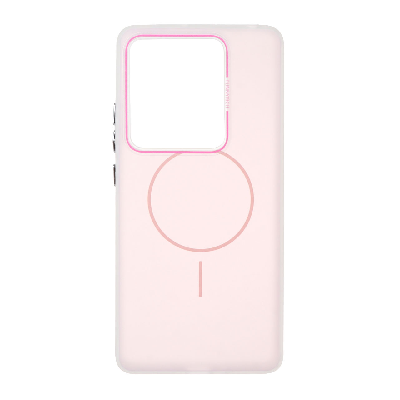 1484440 قاب مات Funnyrich طرح مگ سیف دور مات Xiaomi Redmi Note 14S / Note 13 Pro 4G / Poco M6 Pro 4G - صورتی - تصویر 1