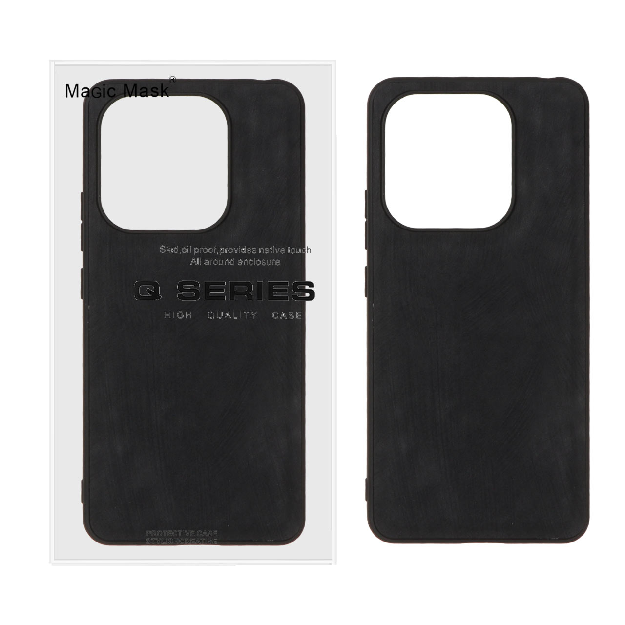 1486294 قاب Woven Q Series مدل Xiaomi Redmi Note 14 4G - مشکی (پک دار) - تصویر 1