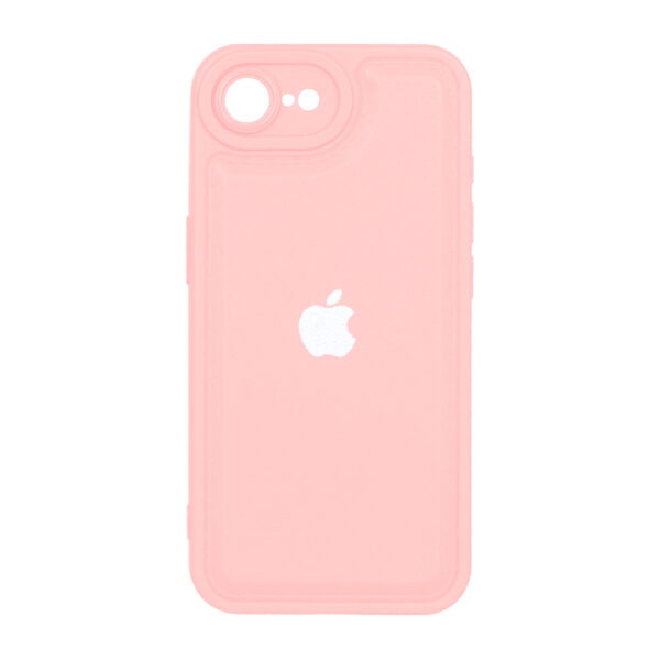 قاب Texture پافر ساده لوگودار Apple iPhone 16e - صورتی