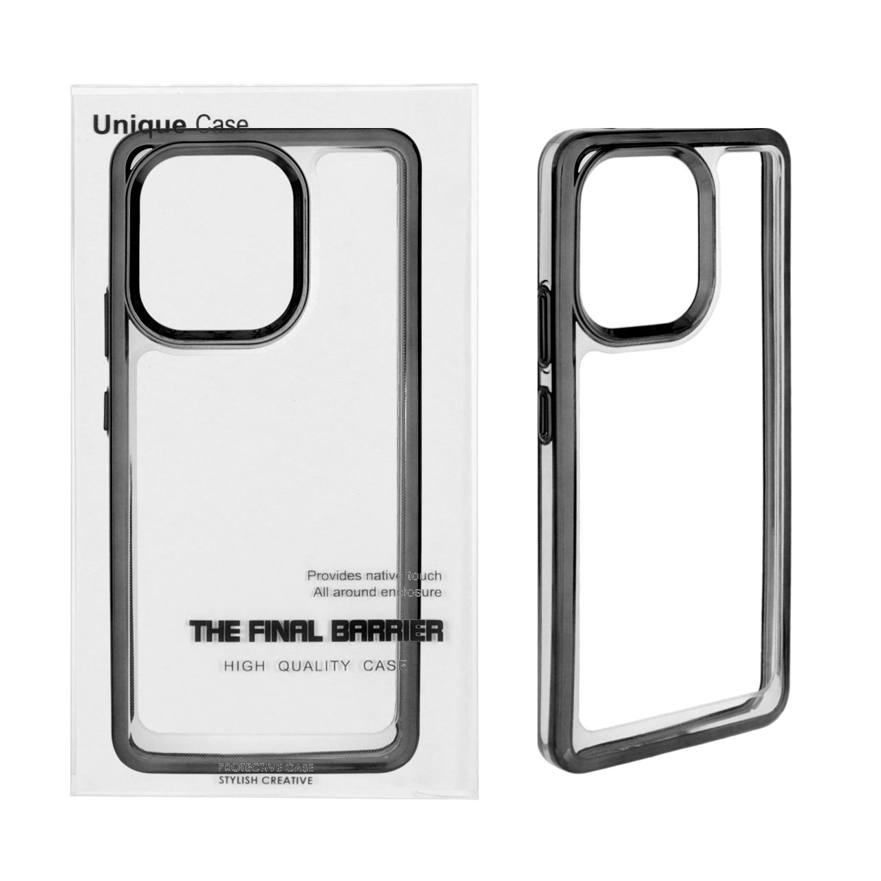 1491292 قاب اورجینال کروم Xiaomi Redmi Note 13 4G - مشکی (پک دار) - تصویر 1