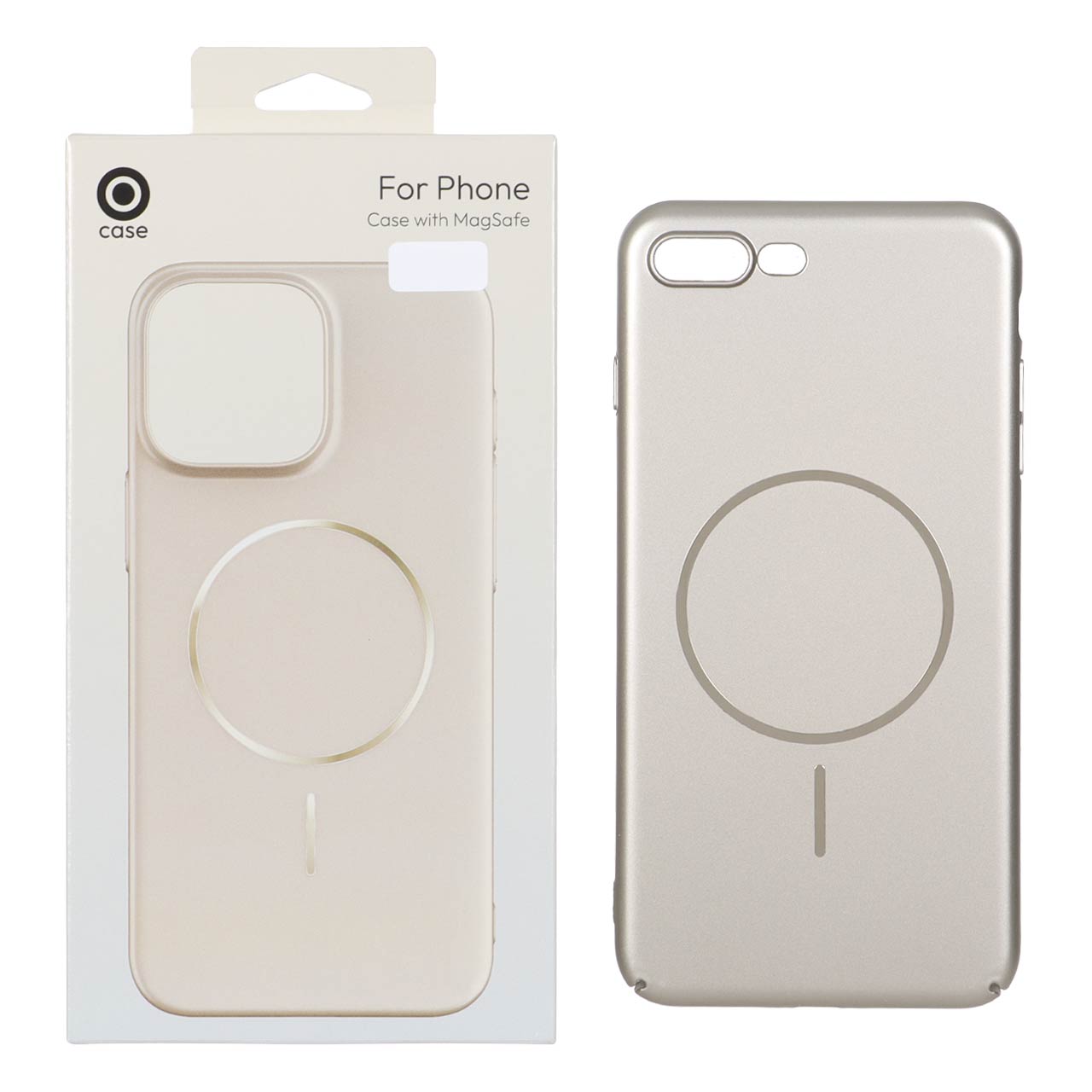 1491478 قاب متالیک MagSafe پشت سخت Apple iPhone 7 Plus / iPhone 8 Plus - صحرایی (پک دار) - تصویر 1