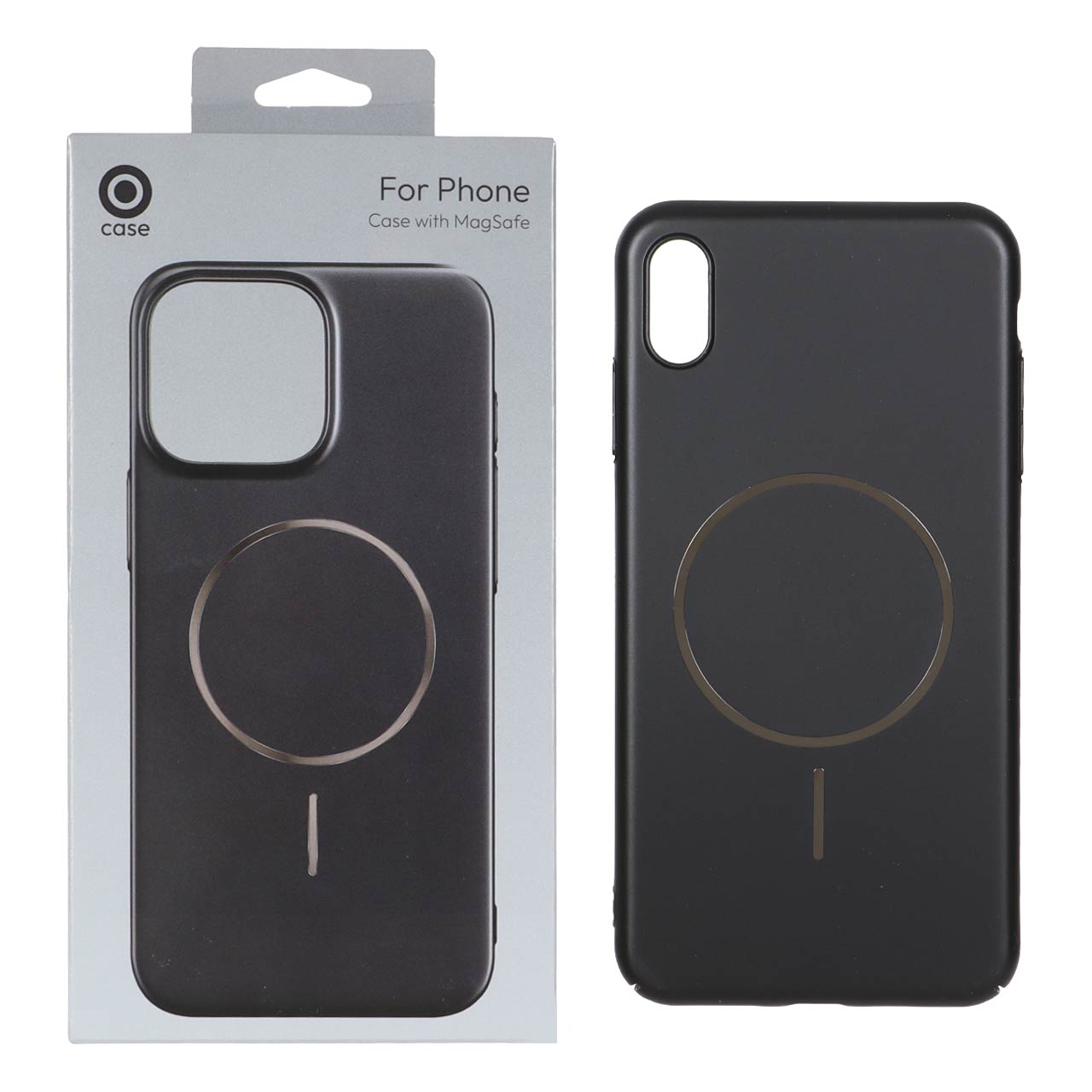 1491484 قاب متالیک MagSafe پشت سخت Apple iPhone X Max / iPhone XS Max - مشکی (پک دار) - تصویر 1