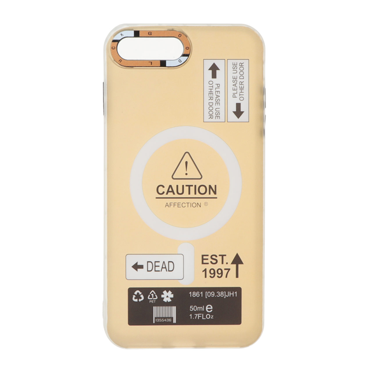 1492020 قاب Caution دور مات طرح مگ سیف Apple iPhone 7 Plus / iPhone 8 Plus - صحرایی - تصویر 1