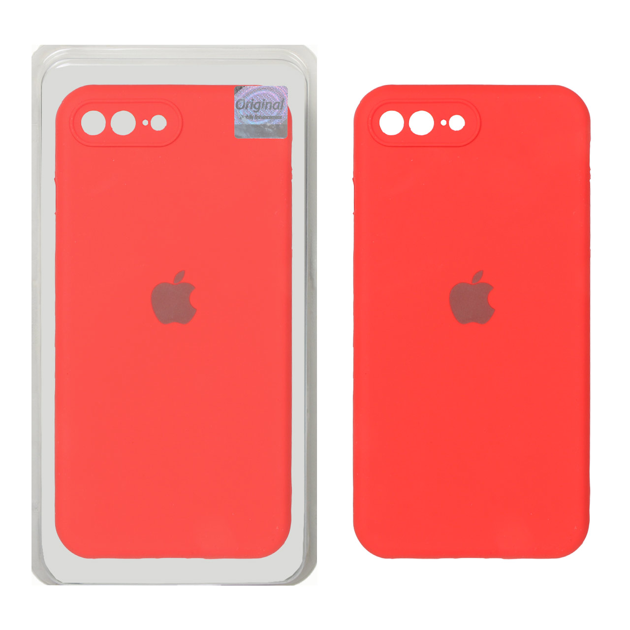 1494642 قاب سیلیکونی پاک کنی اورجینال Master Quality مدل Apple iPhone 7 Plus / iPhone 8 Plus - قرمز (پک دار) - تصویر 1