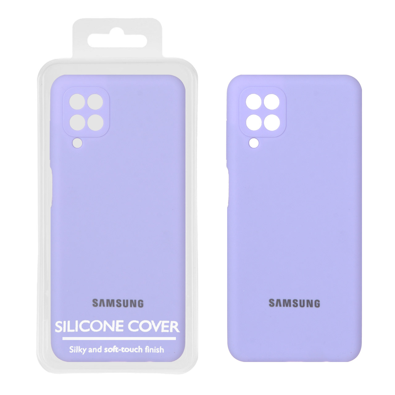 1494678 قاب سیلیکونی پاک کنی اورجینال Master Quality مدل Samsung Galaxy A12 / M12 / F12 - بنفش روشن (پک دار) - تصویر 1