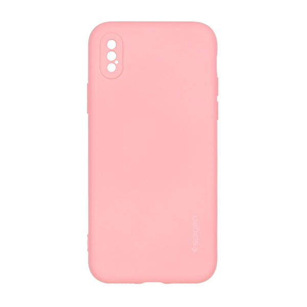قاب سیلیکونی Spigen محافظ لنزدار Apple iPhone X / iPhone XS - صورتی