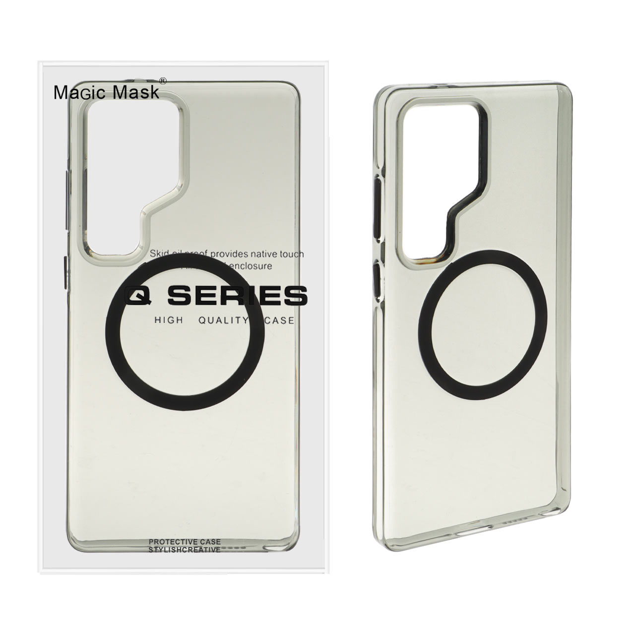 1505306 قاب اورجینال Magic Mask پشت سخت دودی MagSafe مدل Samsung Galaxy S25 Ultra (پک دار) - تصویر 1