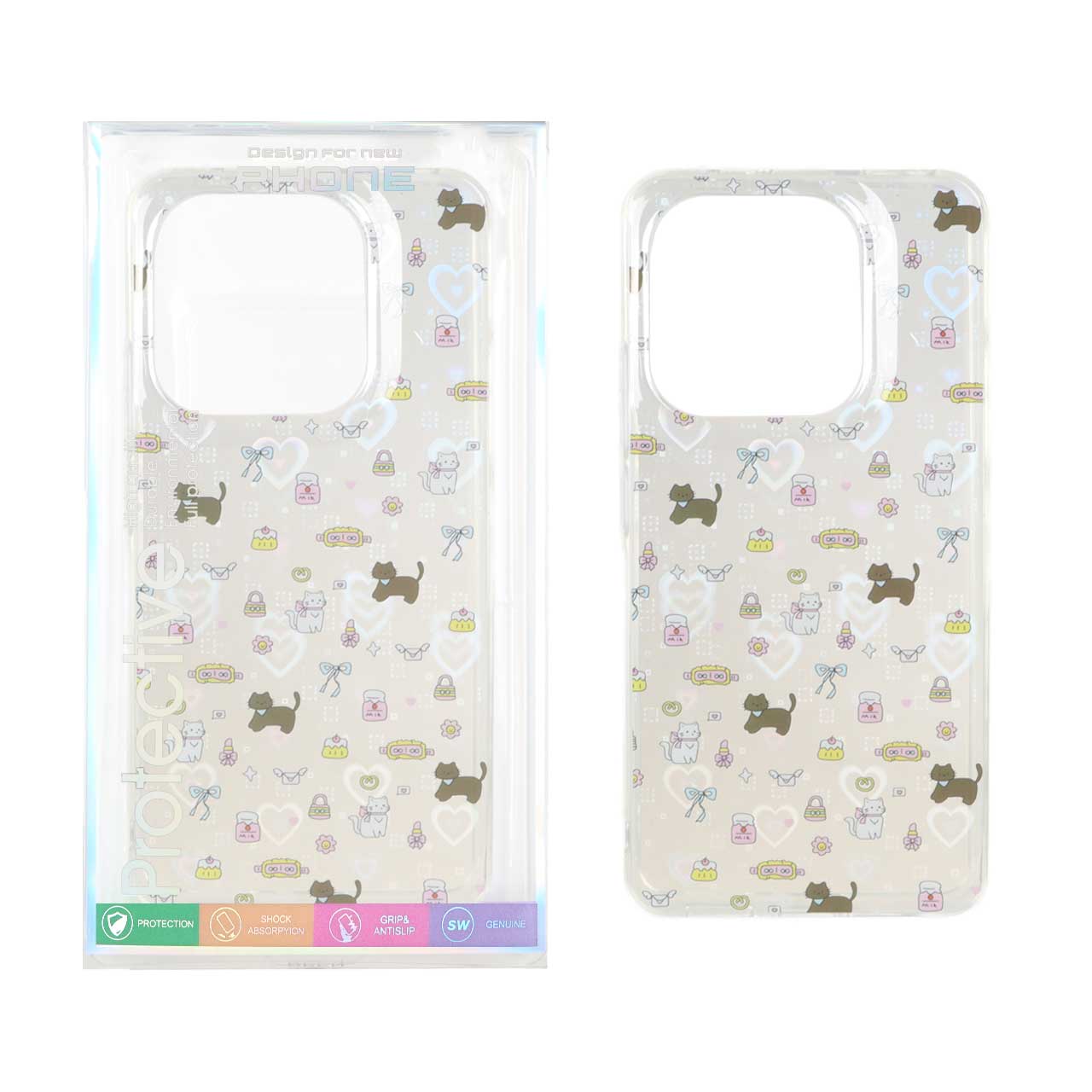 1507102 قاب هولوگرامی قلبی پشت سخت دور ژله ای Xiaomi Redmi Note 14 4G - طرح 33 (پک دار) - تصویر 1