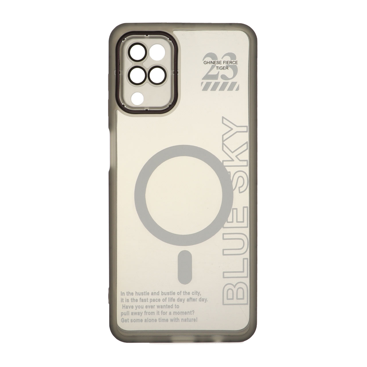 1507612 قاب Diamond Space طرح مگ سیف لنز گلس دار Samsung Galaxy A12 / M12 / F12 - مشکی - MPS - تصویر 1