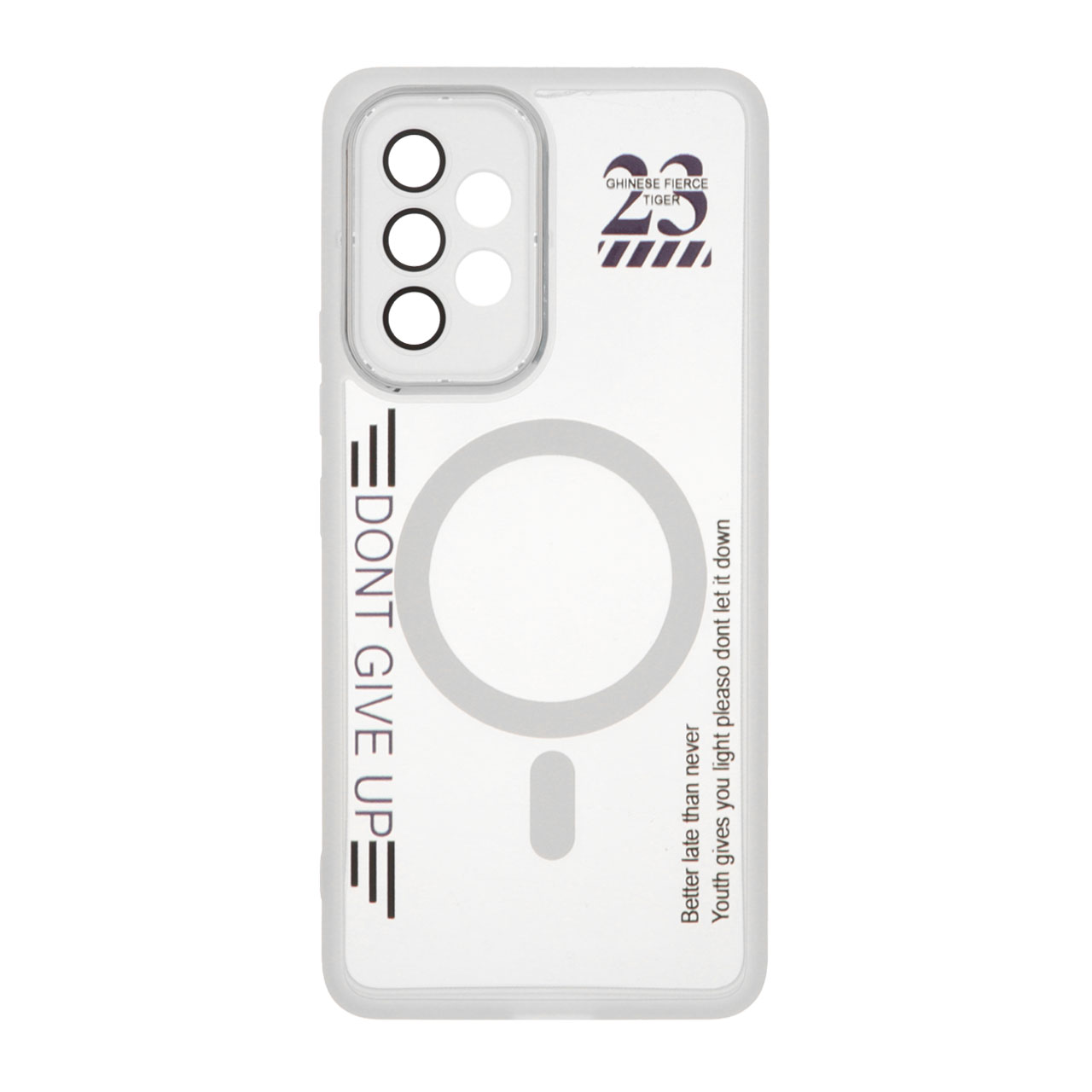 1507622 قاب Diamond Space طرح مگ سیف لنز گلس دار Samsung Galaxy A53 - سفید - MPS - تصویر 1