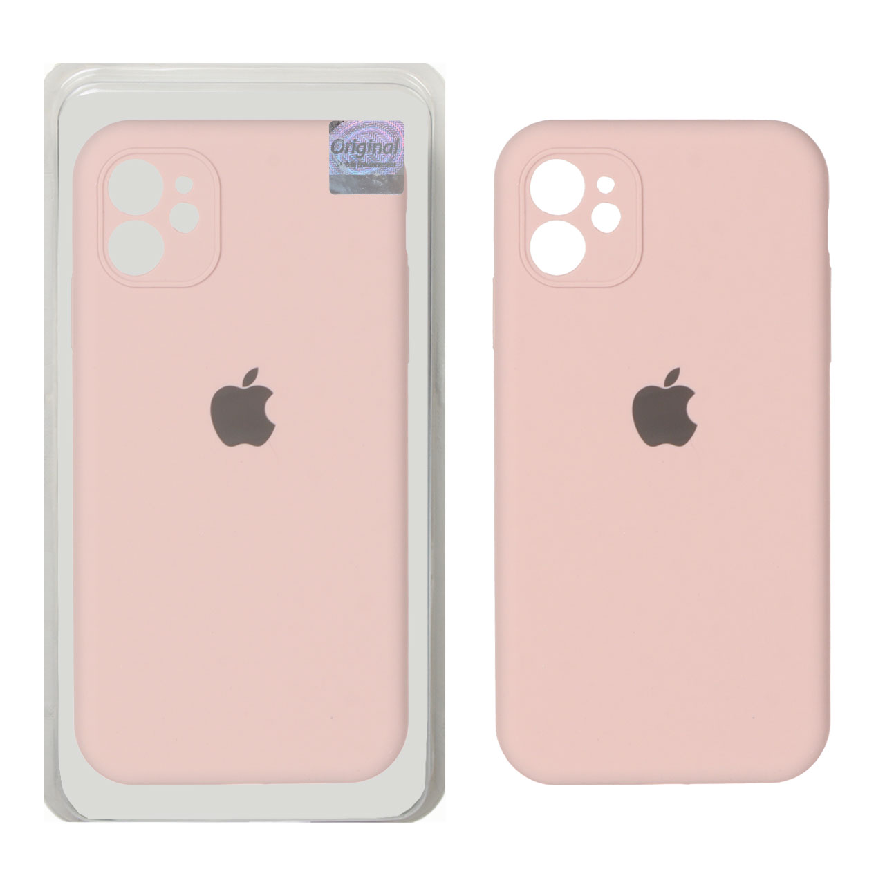1507782 قاب سیلیکونی پاک کنی اورجینال Master Quality مدل Apple iPhone 11 - صورتی چرک (پک دار) - تصویر 1