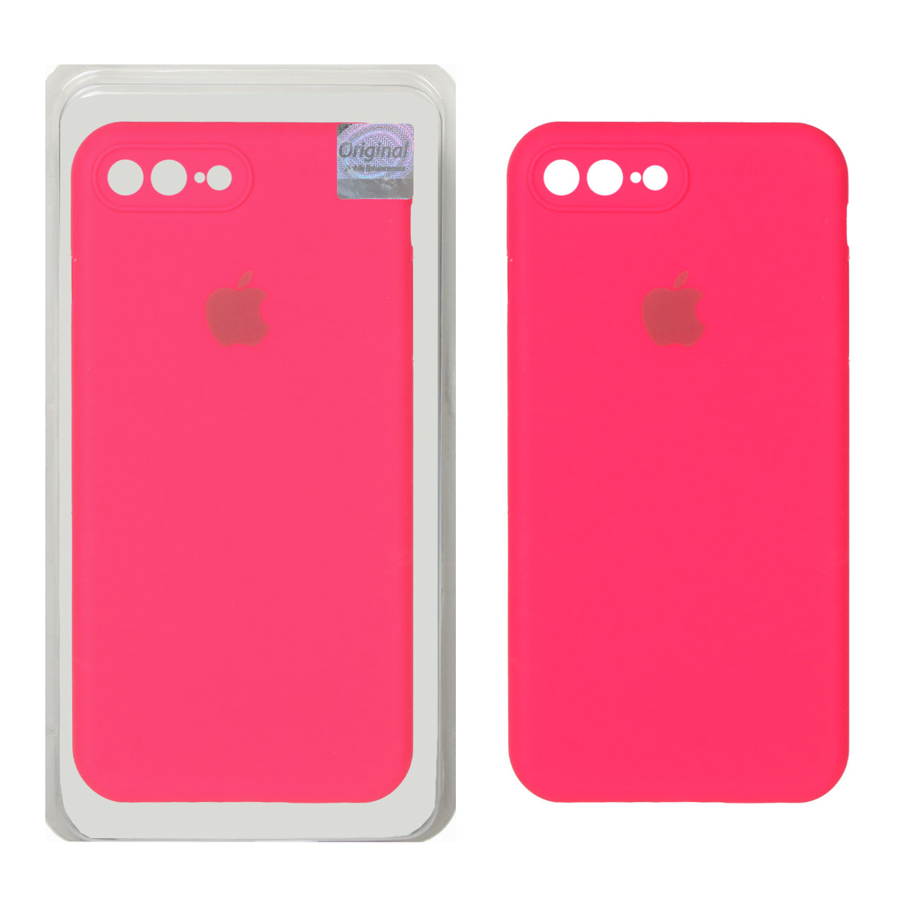 1507798 قاب سیلیکونی پاک کنی اورجینال Master Quality مدل Apple iPhone 7 Plus / iPhone 8 Plus - صورتی فانتزی (پک دار) - تصویر 1