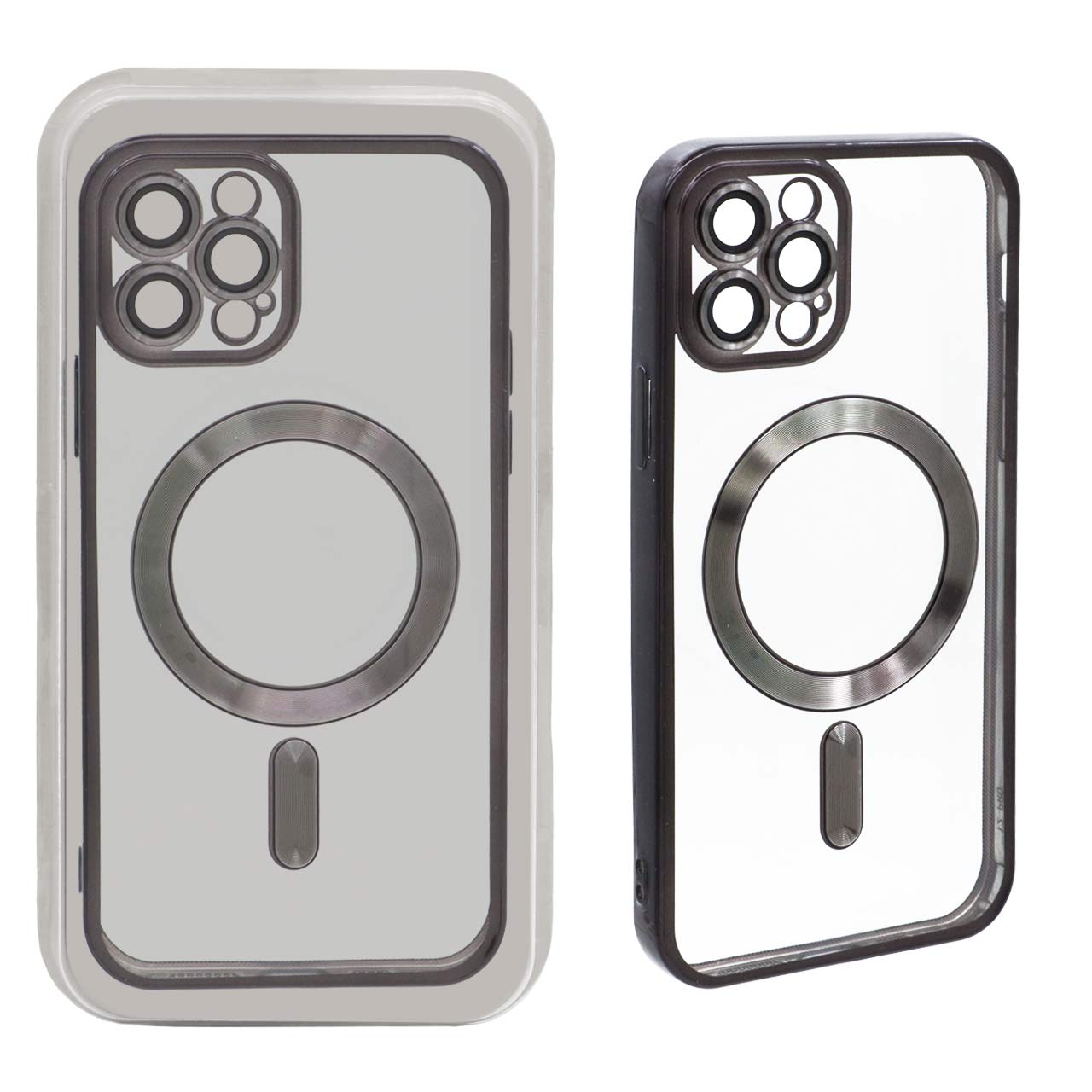 1508212 قاب اورجینال الکترواستاتیک Magsafe لنز گلس دار Apple iPhone 12 Pro - مشکی (پک دار) - تصویر 1