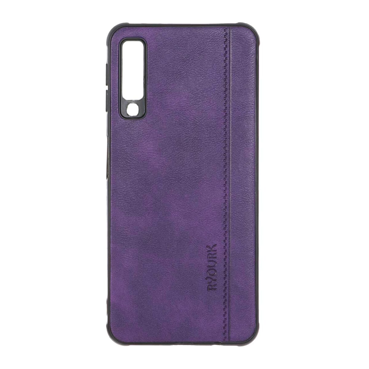 قاب طرح چرم RYOURK مدل Samsung Galaxy A750 / A7 (2018) - بنفش - تصویر 1