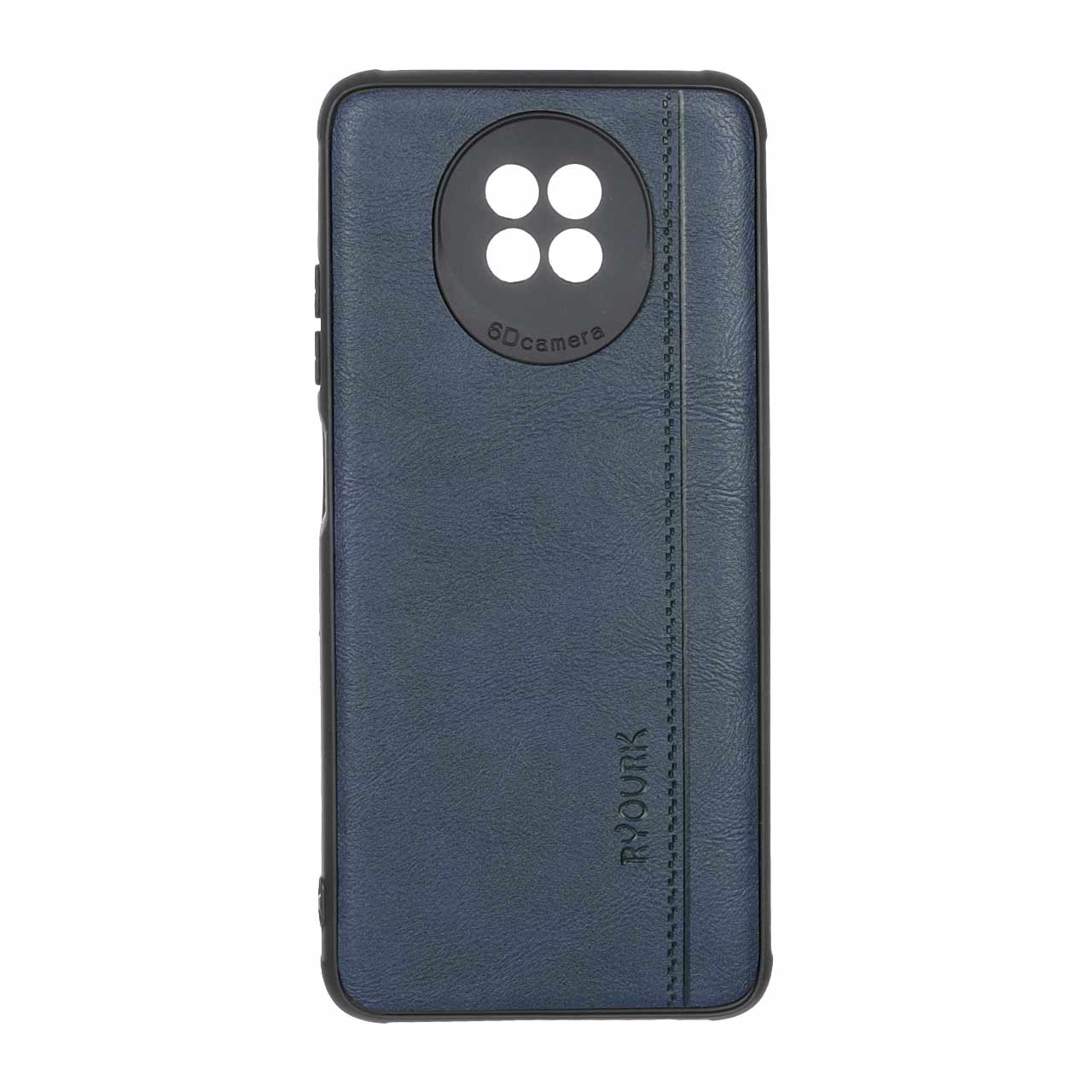 1512456 قاب طرح چرم RYOURK مدل Xiaomi Redmi Note 9 5G - سرمه ای - تصویر 1