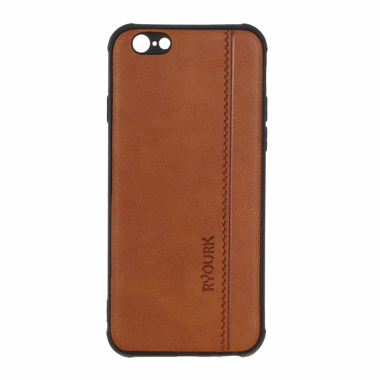 1512700 قاب طرح چرم RYOURK مدل Apple iPhone 6 / iPhone 6s - عسلی - تصویر 1