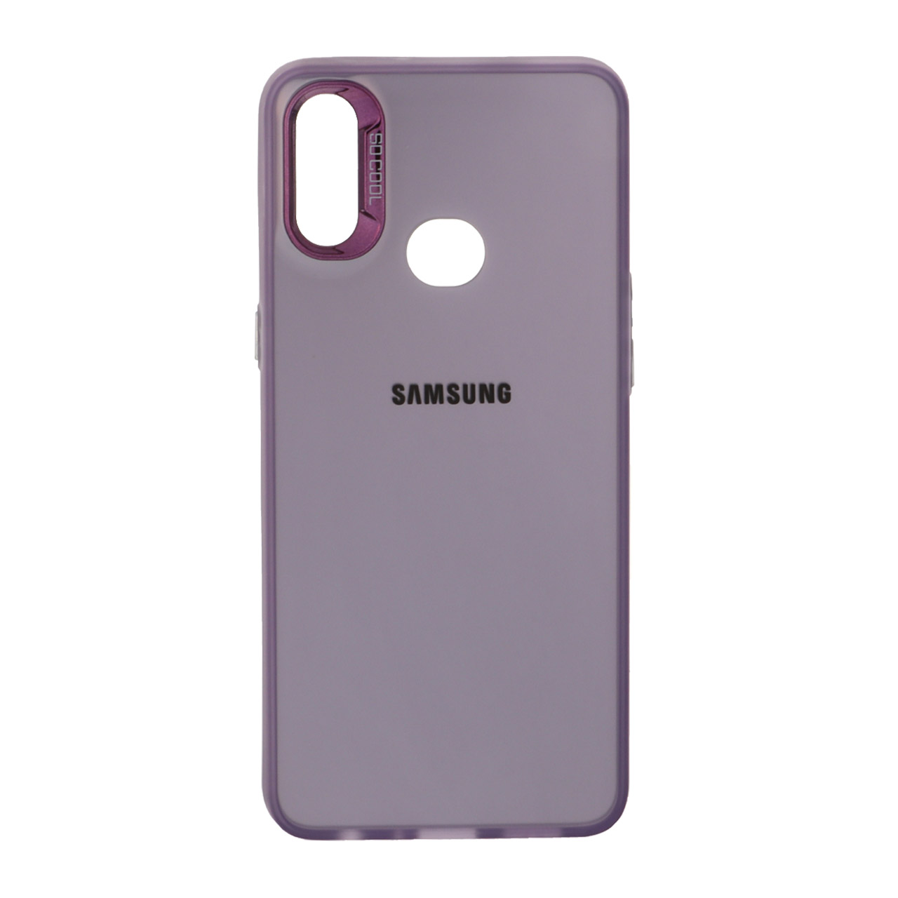 1514138 قاب So Cool لنز متال لوگودار Samsung Galaxy A10s - بنفش - تصویر 1