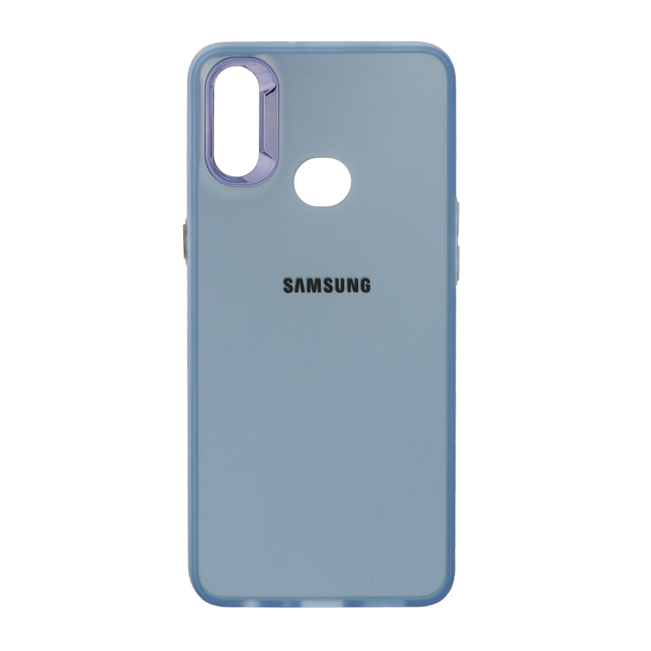 1514142 قاب So Cool لنز متال لوگودار Samsung Galaxy A10s - آبی - تصویر 1